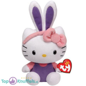 Hello Kitty Lila Pluche Knuffel TY 20 cm
