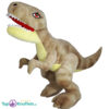 Dinosaurus T-Rex Pluche Knuffel (Lichtbruin) 30 cm