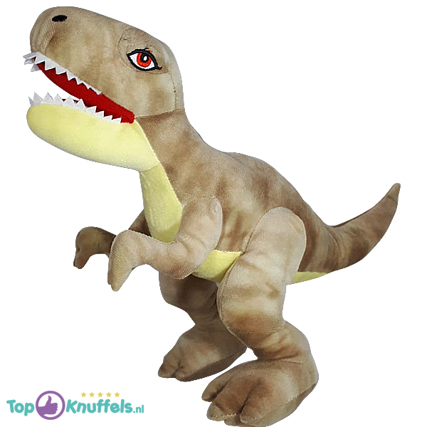 Dinosaurus T-Rex Pluche Knuffel (Lichtbruin) 30 cm kopen?