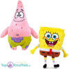 Patrick Ster 30cm + SpongeBob SquarePants 18cm Pluche Knuffel Set van 2 stuks!