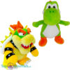 Super Mario Bros Pluche Knuffel Set: Bowser 26 cm + Yoshi 28 cm