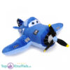 Disney Planes Pluche Knuffel Skipper Riley (Blauw) 30 cm