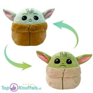 Star Wars The Mandalorian Yoda Mood Pluche Knuffel (Reversible/Omkeerbaar)