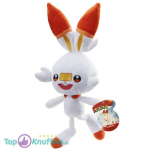 Fonetiek cijfer Ongelofelijk Scorbunny Pokémon Pluche Knuffel 42 cm kopen? Topknuffels.nl