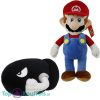 Super Mario Bros 28 cm + Bullet Bill 16 cm Pluche Knuffel Set