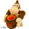Super Mario Bros - Donkey Kong Barrel Pluche Knuffel 28 cm