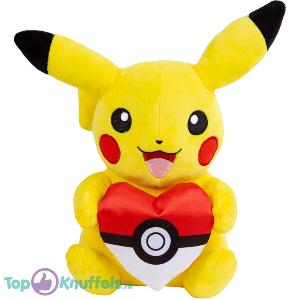 Pokémon Valentijnsdag Limited Edition - Pikachu met Hart Kussen 25 cm