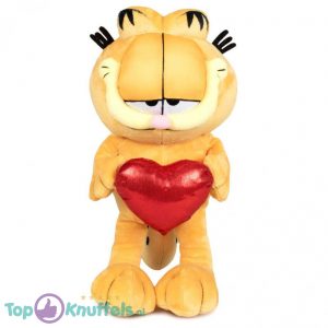 Garfield Kat met Hart Pluche Knuffel 25 cm
