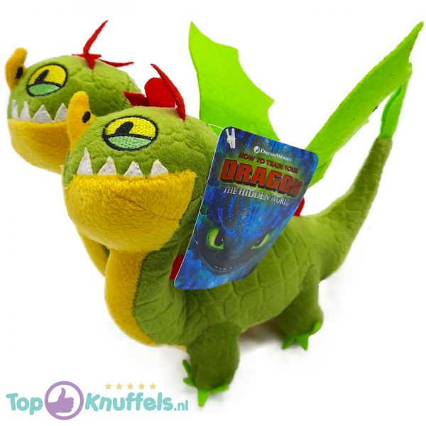 Barf & Belch Groen - Hoe tem je een Draak / How to train your Dragon Pluche Knuffel 26 cm