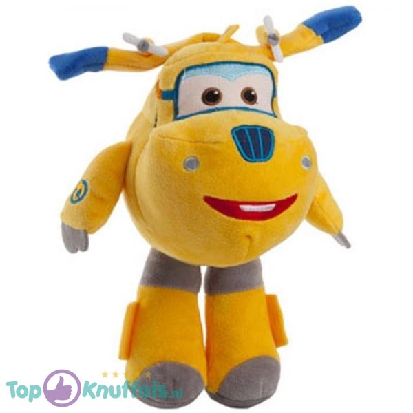 Donnie (Geel) Super Wings Pluche Knuffel 30 cm