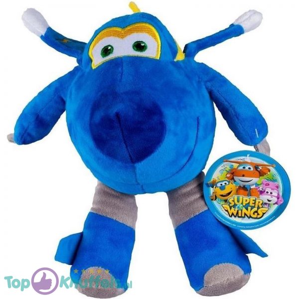 Jerome (Blauw) Super Wings Pluche Knuffel 30 cm