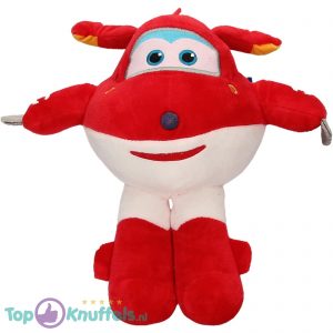 Jett (Rood) Super Wings Pluche Knuffel 30 cm