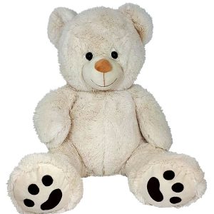 Teddybeer Edward Pluche Knuffel (Wit) 55 cm