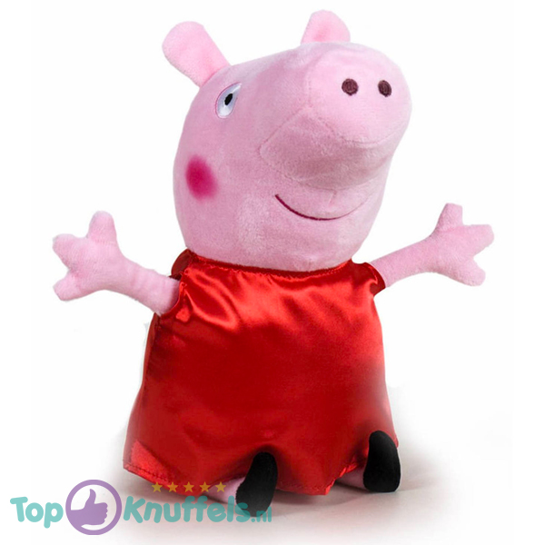 Peppa Pig Fluweel Jurkje Pluche Knuffel 21 cm