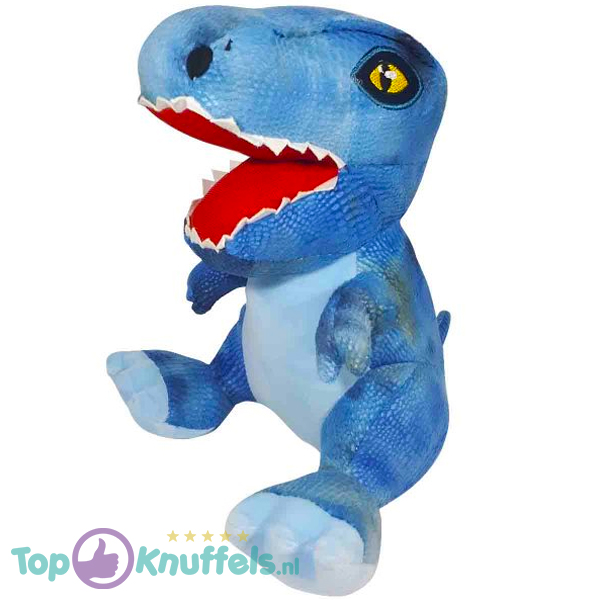 T-Rex Dinosaurus Pluche Knuffel (Lichtblauw) 30 cm