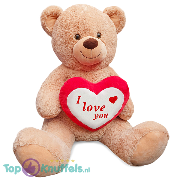 zelfmoord Gevaar Betasten Teddybeer Bobo Pluche Knuffel (Bruin) XXL 120 cm kopen? Topknuffels.nl