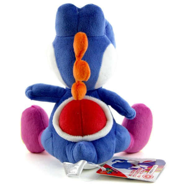 Yoshi Donkerblauw - Super Mario Bros Pluche Knuffel 19 cm