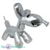 Ballooneez Hond (Zilver) Pluche Knuffel 35 cm