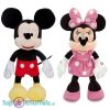 Mickey Mouse + Minnie Mouse Disney Pluche Knuffel Set 34 cm