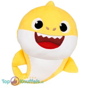 Baby Shark (Geel) Interactieve Pluche Knuffel met Muziek 30 cm