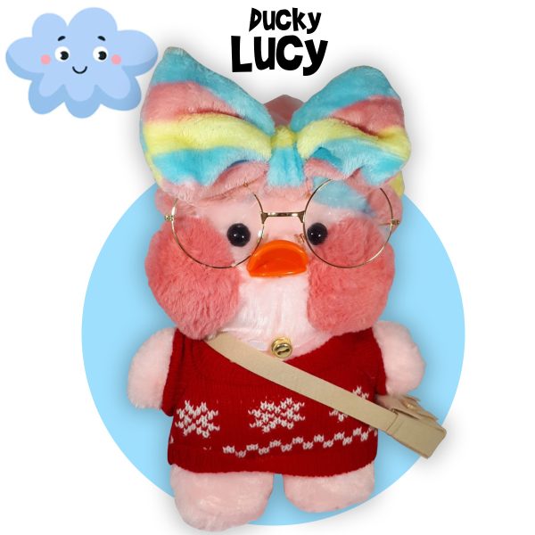 Ducky Lucy - Paper Duck Lalafanfan Eend Pluche Knuffel 30 cm