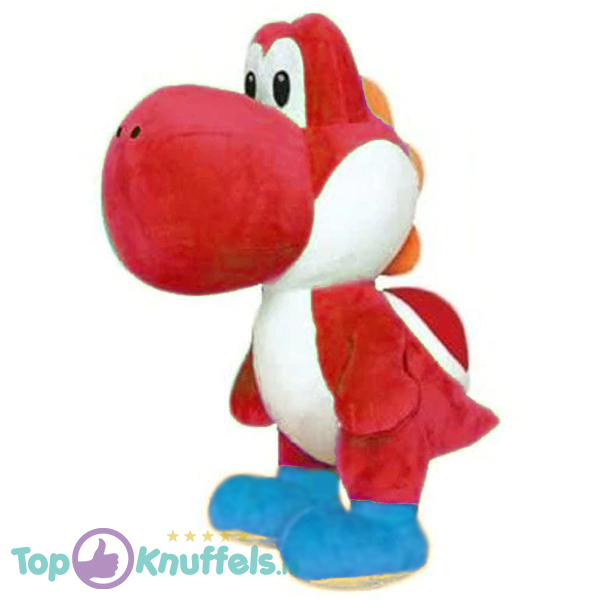Yoshi Rood - Super Mario Bros Pluche Knuffel 21 cm