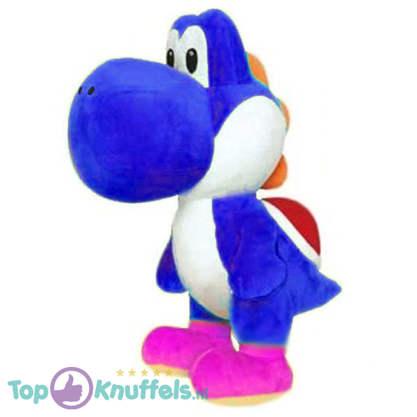 Yoshi Blauw - Super Mario Bros Pluche Knuffel 21 cm