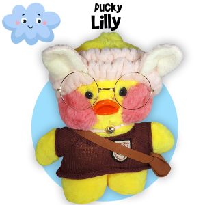 Ducky Lilly - Paper Duck Lalafanfan Eend Pluche Knuffel 30 cm