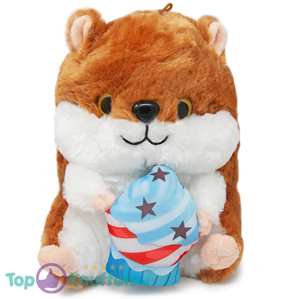 richting Willen films Hamster met Cupcake Pluche Knuffel 30 cm kopen? Topknuffels.nl