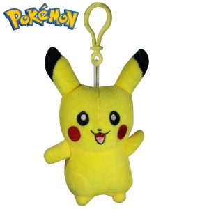 Pikachu Happy - Pokémon Pluche Knuffel Sleutelhanger 12 cm