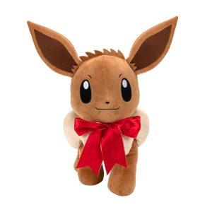 Eevee met Strik - Pokémon Limited Edition Pluche Knuffel 21 cm