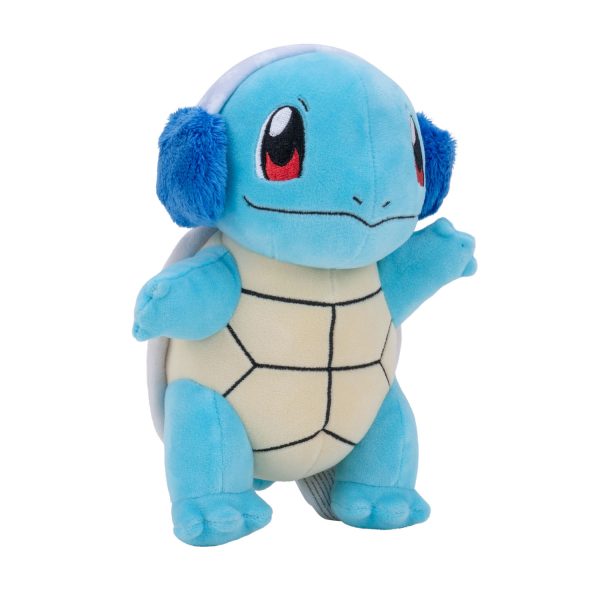 Squirtle met Oorwarmers - Pokémon Limited Edition Pluche Knuffel 21 cm