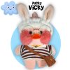 Ducky Vicky - Paper Duck Lalafanfan Eend Pluche Knuffel 30 cm