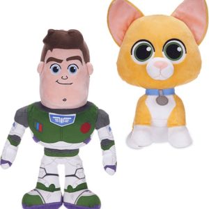 Buzz Lightyear 32 cm + Sox 28 cm Disney Toy Story Pluche Knuffel Set