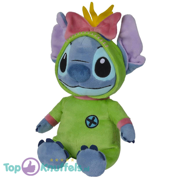 Stitch Space Groen - Disney Lilo & Stitch Pluche Knuffel 30 cm