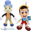 Pinokkio 40 cm + Japie Krekel 36 cm - Disney Pluche Knuffel Set