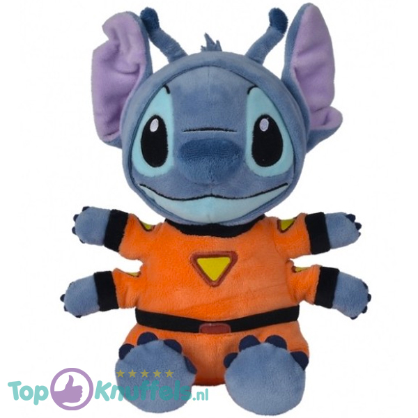 Stitch Space Oranje - Disney Lilo & Stitch Pluche Knuffel 30 cm