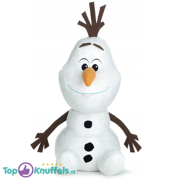 Olaf met glitters - Disney Frozen Pluche Knuffel XL 60 cm