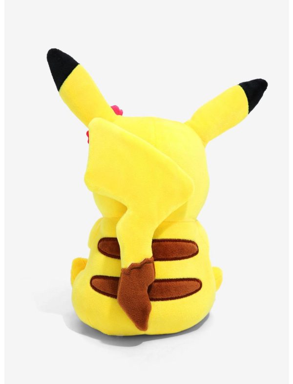 Pikachu met Roze Bloemetje - Pokémon Pluche Knuffel 23 cm