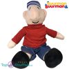 Buurman en Buurman Pluche Knuffel Rood Zittend 35 cm