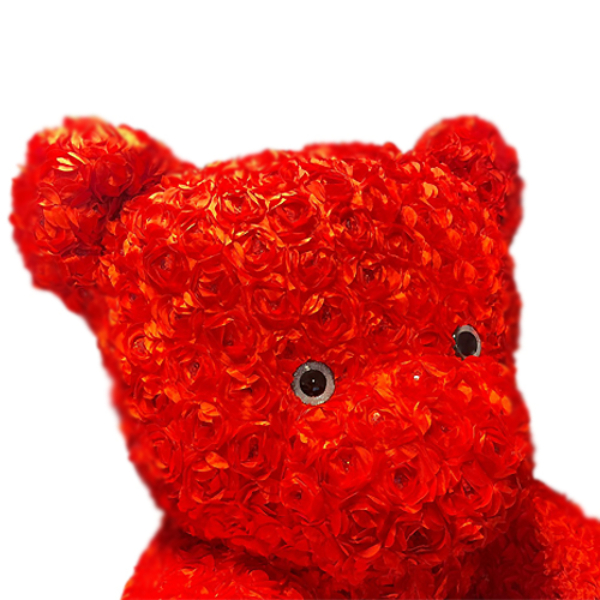 Teddybeer van Rozen met Hart Pluche Knuffel XXL 100 cm