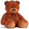 Teddybeer met Strik Pluche Knuffel (Bruin) XXL 130 cm
