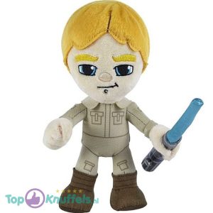 Luke Skywalker Lightsaber met licht Star Wars Pluche Knuffel 20 cm