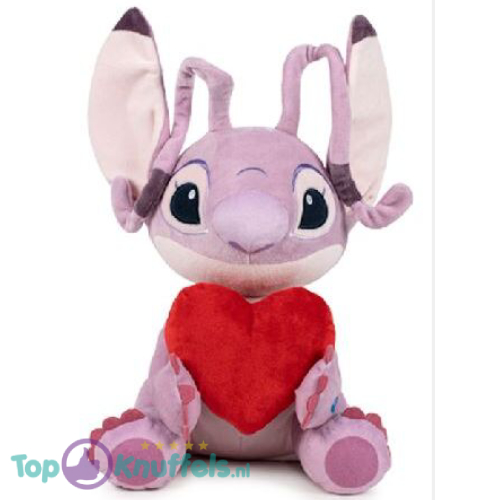 Angel met Hart - Disney Lilo & Stitch Pluche Knuffel 35 cm