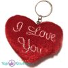 I Love You Pluche Sleutelhanger 7 cm