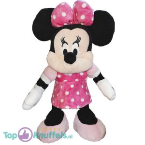 Minnie Mouse Roze Jurk Disney Pluche Knuffel 32 cm