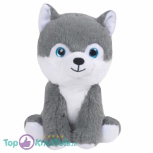 Hond Husky Dierentuin Pluche Knuffel 22 cm