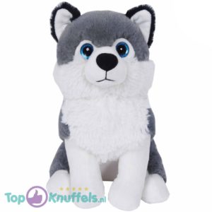 Husky Hond Boerderij Pluche Knuffel 27 cm