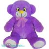 Teddybeer Paars met Strik Pluche Knuffel 30 cm