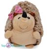 Egel met Roze Strik Pluche Knuffel 24 cm